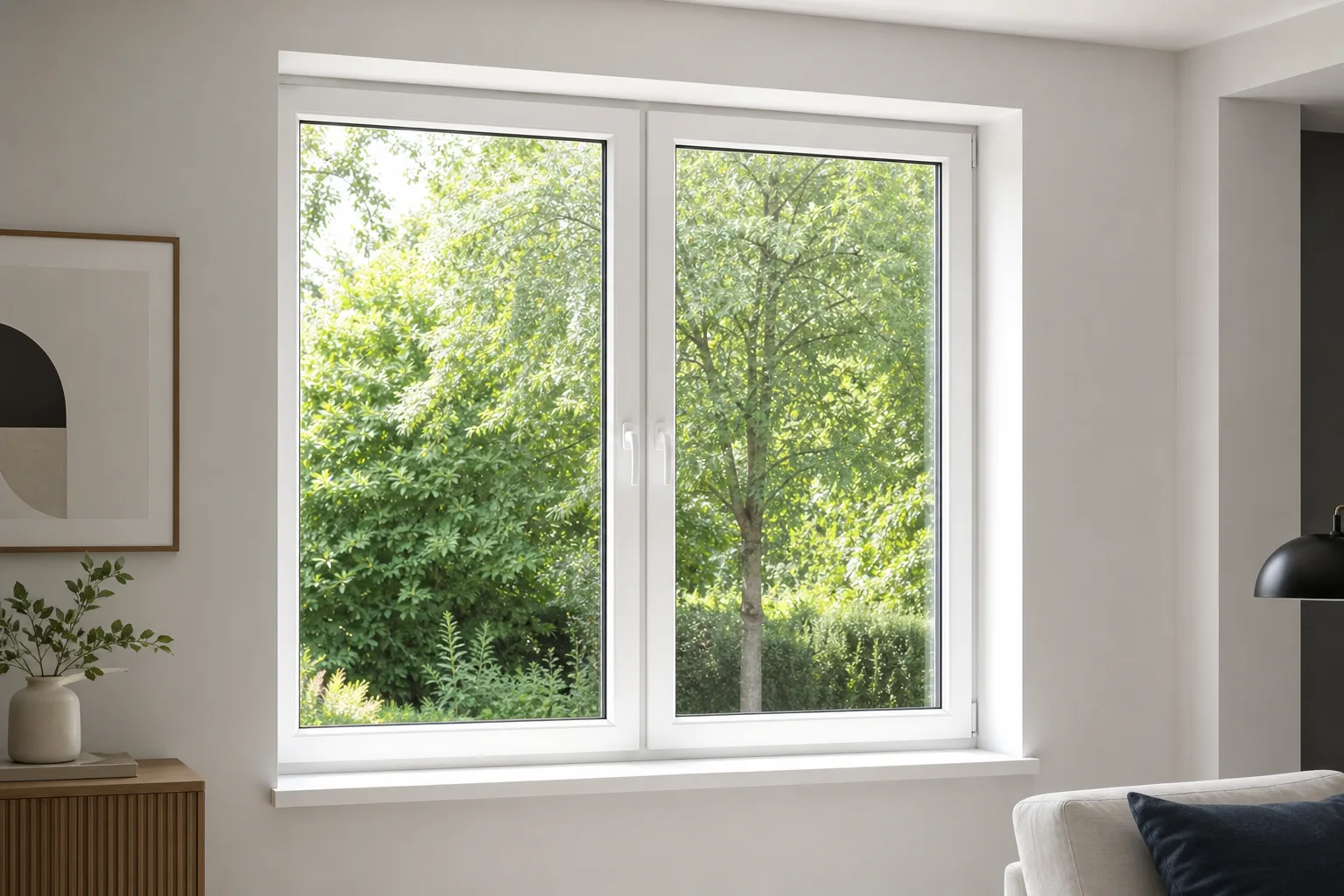 Moderni PVC dvokrilni prozor